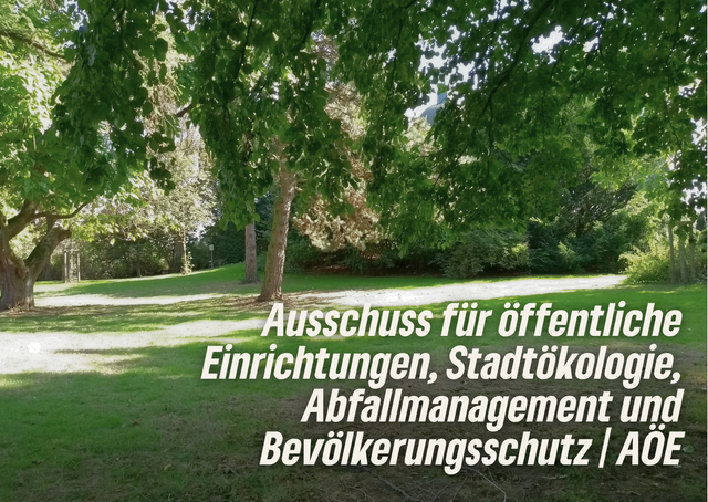 Ausschuss für öffentliche Einrichtungen, Stadtökologie, Abfallmanagement und Bevölkerungsschutz
