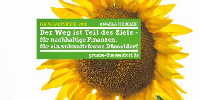 Haushaltsrede 2018 Fraktionssprecherin Angela Hebeler