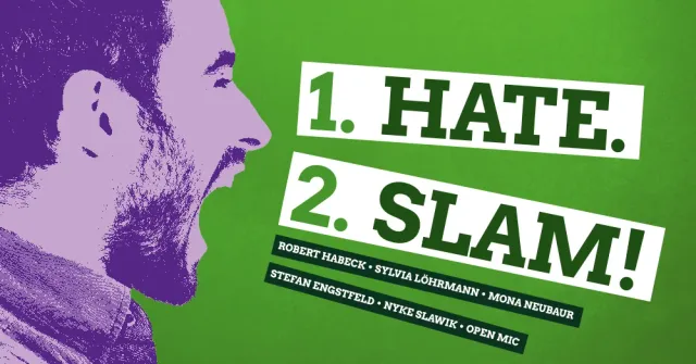 Hate Slam – Sylvia Löhrmann, Robert Habeck & Mona Neubaur am 10. Mai, 19.30 Uhr, im Kürzer