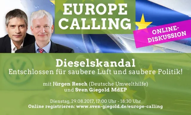 Online-Diskussion zum Dieselskandal, 29. August