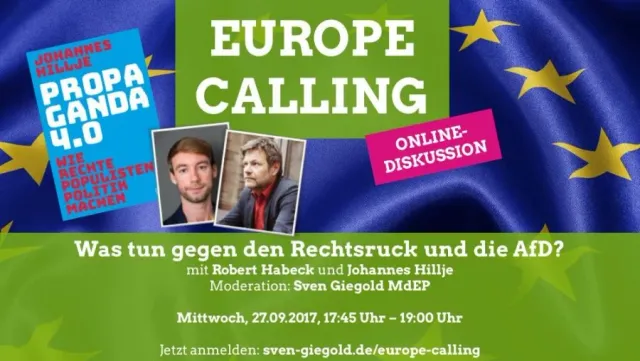Europe Calling: Was tun gegen den Rechtsruck und die AfD? am 27. September