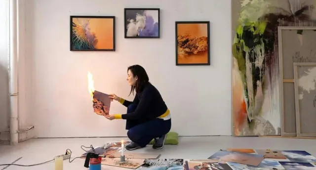 Kunst trifft Klima. Atelierbesuch bei Angelika Trojnarski am 8. Juli 2026. Beginn: 18:00 Uhr